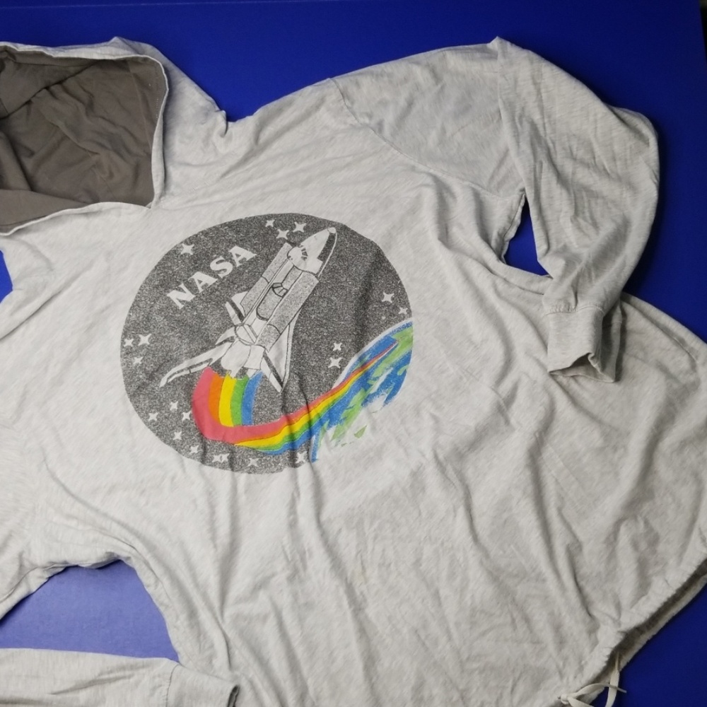 Men's 2X Buzz Aldrin NASA Drawstring Hooded T-shir